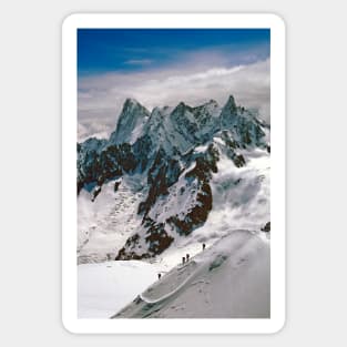 Chamonix Aiguille du Midi Mont Blanc Massif French Alps France Sticker